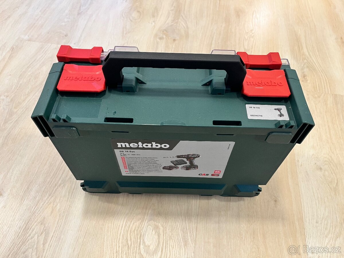 AKU vrtací šroubivák a nářadí metabo sb 18 set - 3
