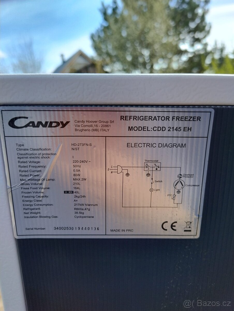 Lednice Candy CDD 2145 EH - 3