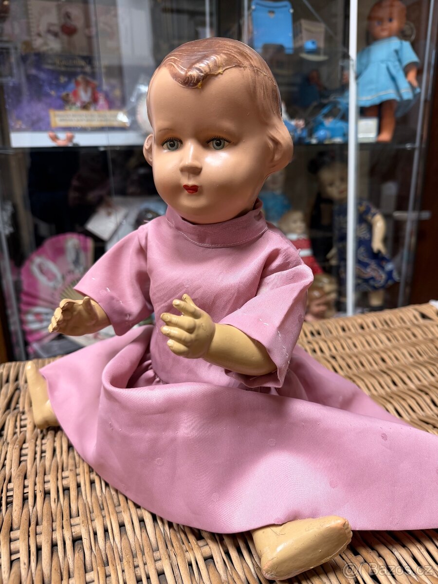 Starožitná panenka z celuloidu Novolit - 3