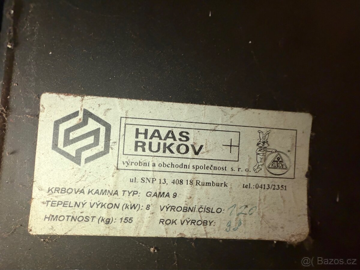 Haas Sohn (Rukov) krbová kamna 8kW - 3
