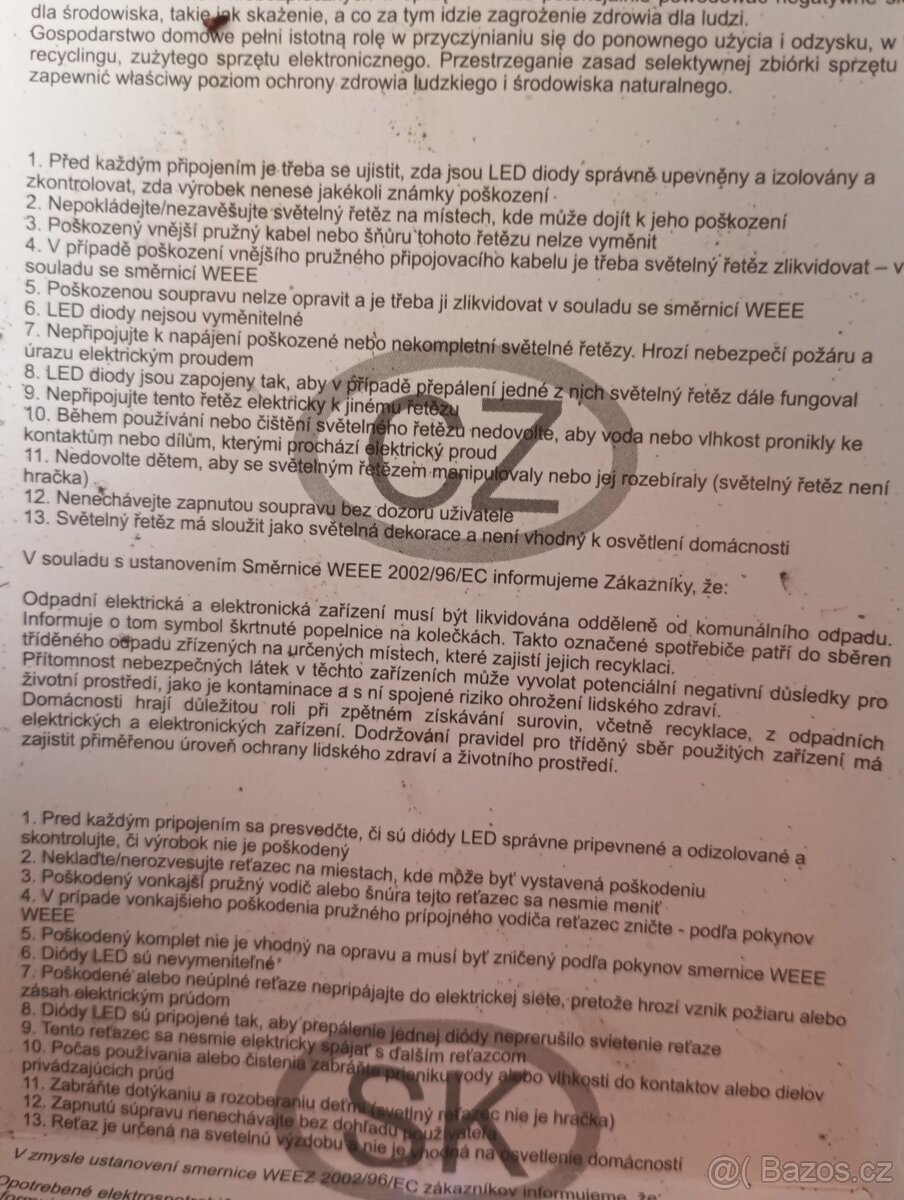 LED světelný řetěz, 80 žárovek - 3