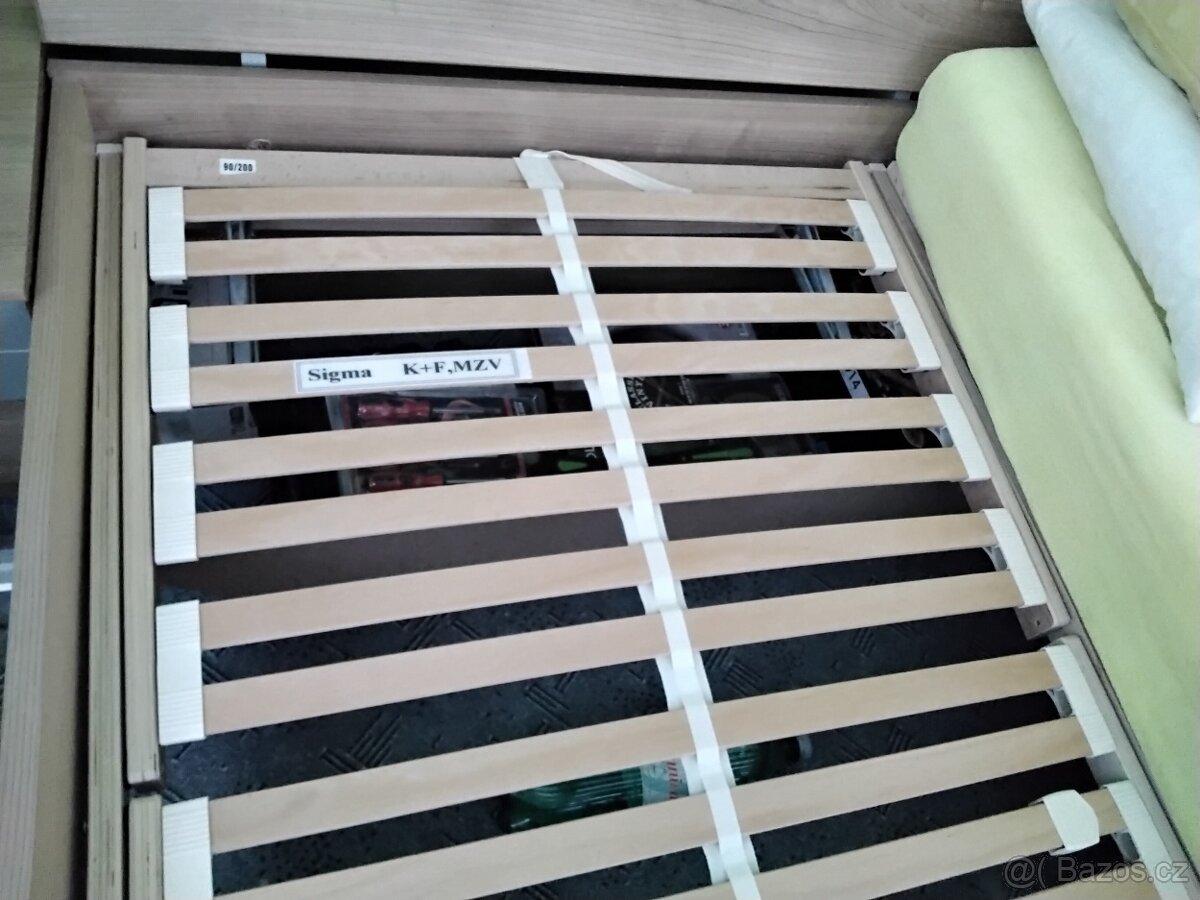 Prodám ložnici, kvalitní rošty a matrace. - 3
