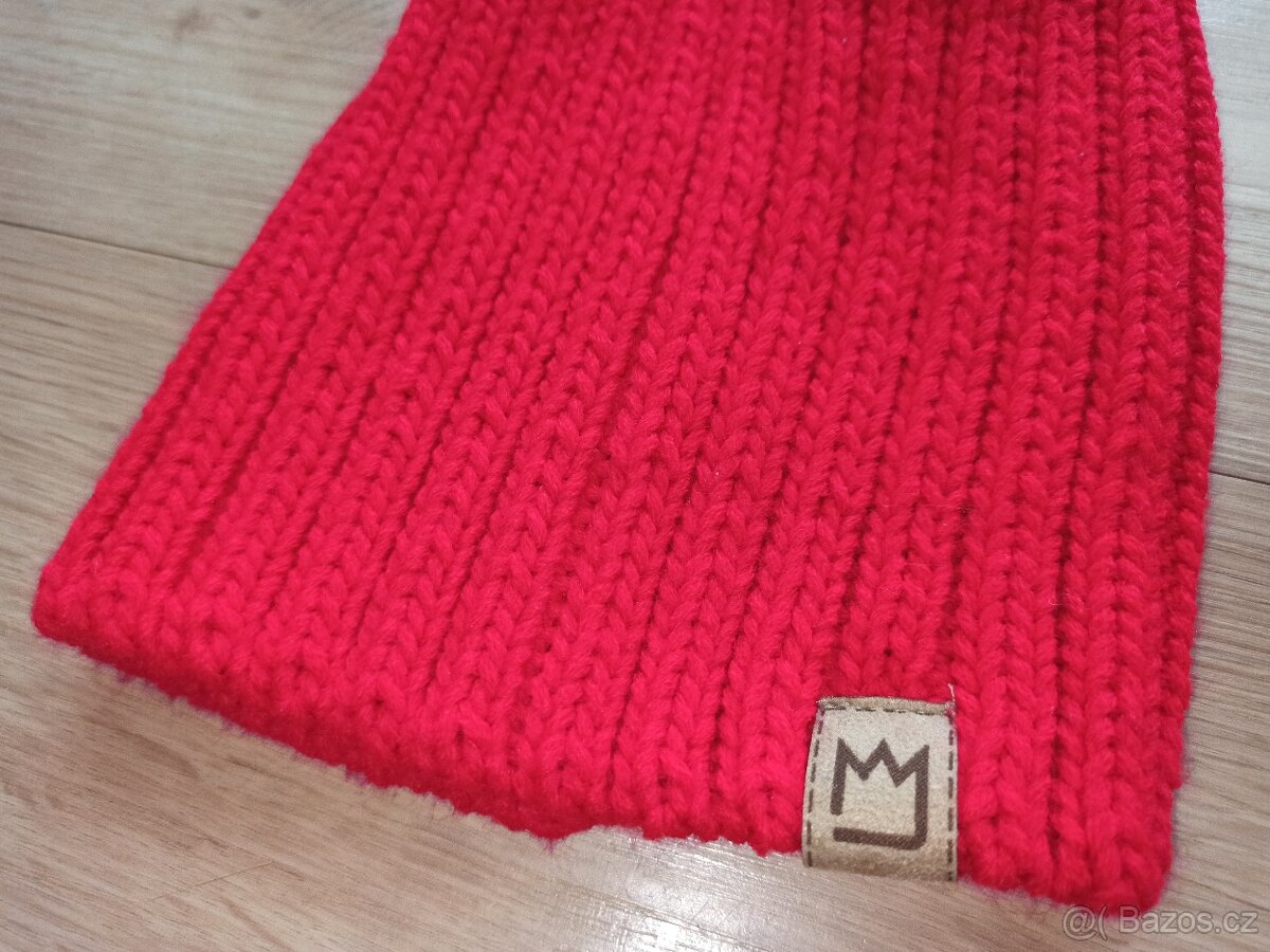 Nová vlněná houmeleska čepice s nákrčníkrm - 3