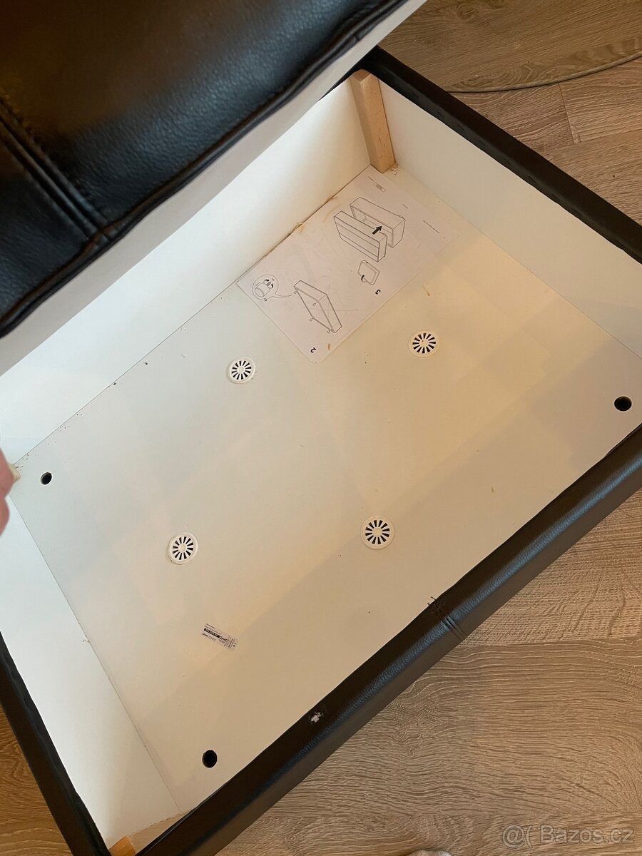 Kožená podnožka Ikea KIVIK - 3