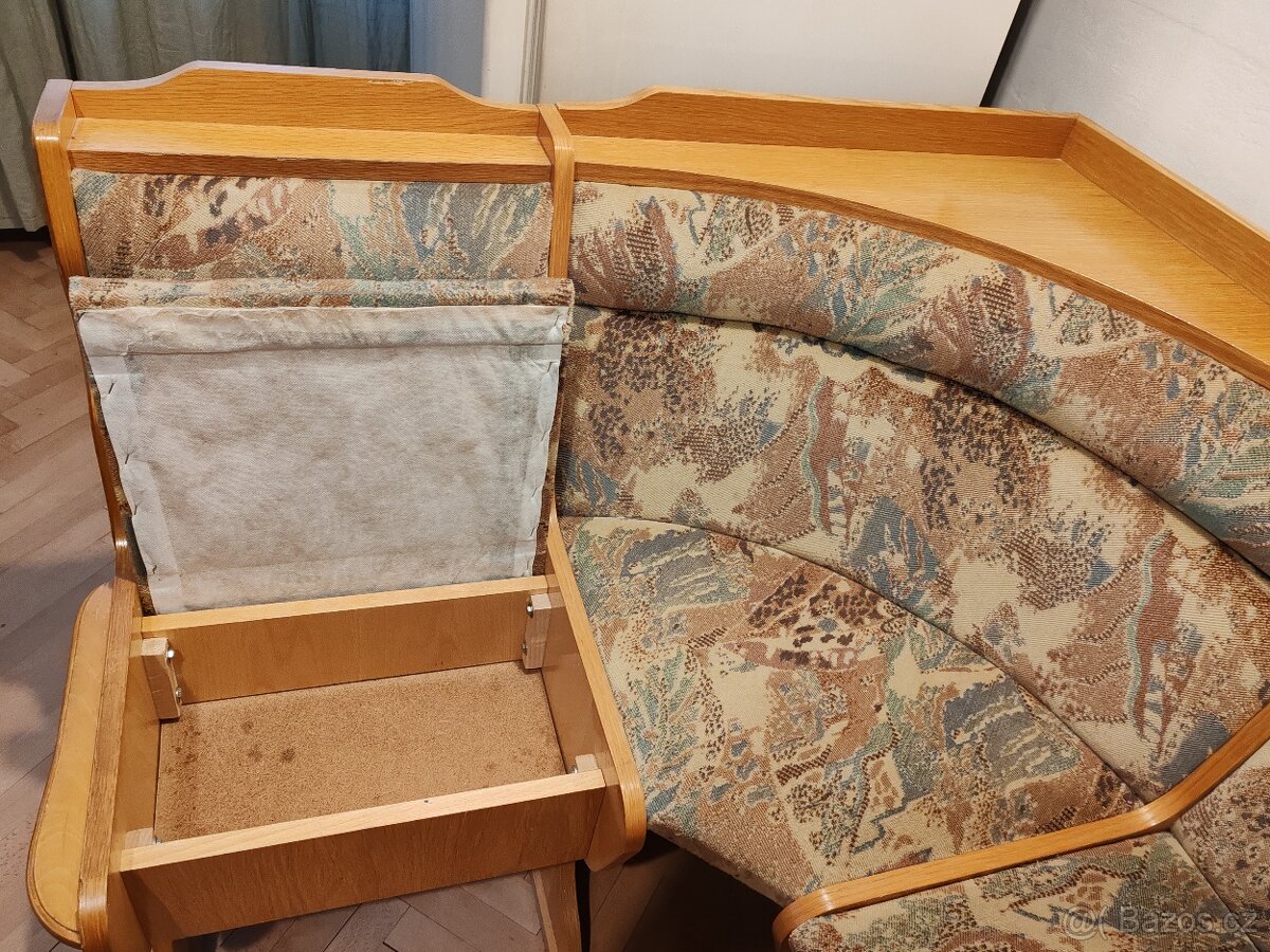 Rohová lavice + židle - 3