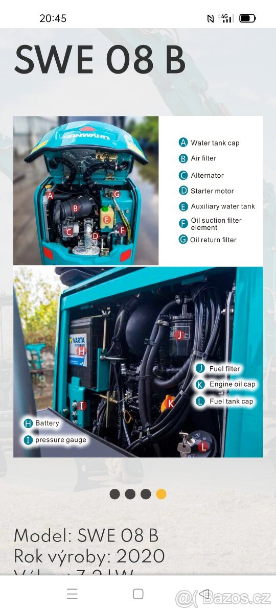 SUNWARD SWE 08b YANMAR 800KG MINIRYPADLO MINIBAGR - 3