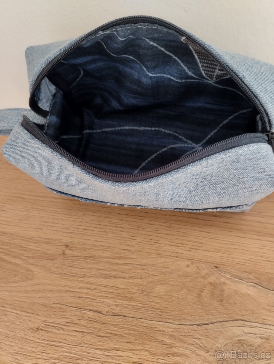 Džínová kosmetická taštička - 3