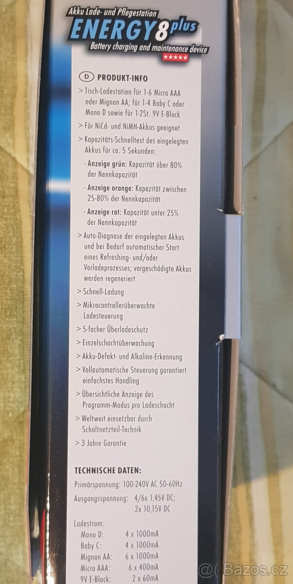 Ansmann Energy 8 Plus nabíječka baterií NiCd NiMH - 3