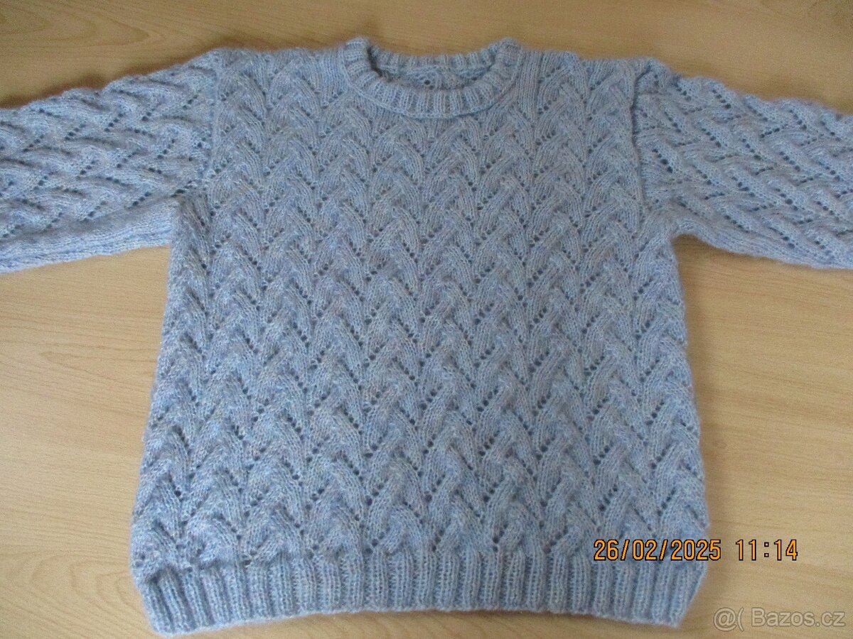 Nový ručně pletený dámský svetr - 3