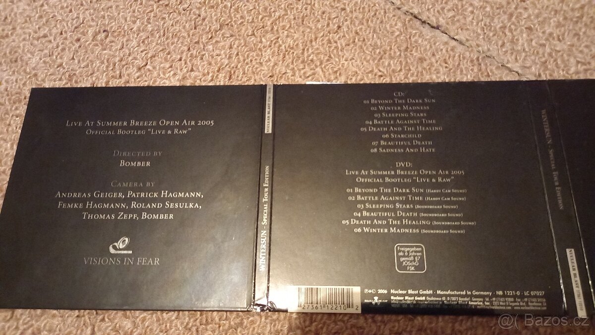 CD + DVD Wintersun - Special Tour Edition Digipack - SLEVA - 3