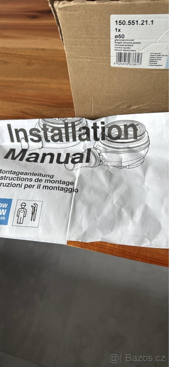 Geberit sprchová odpadní souprava, sifon - 3