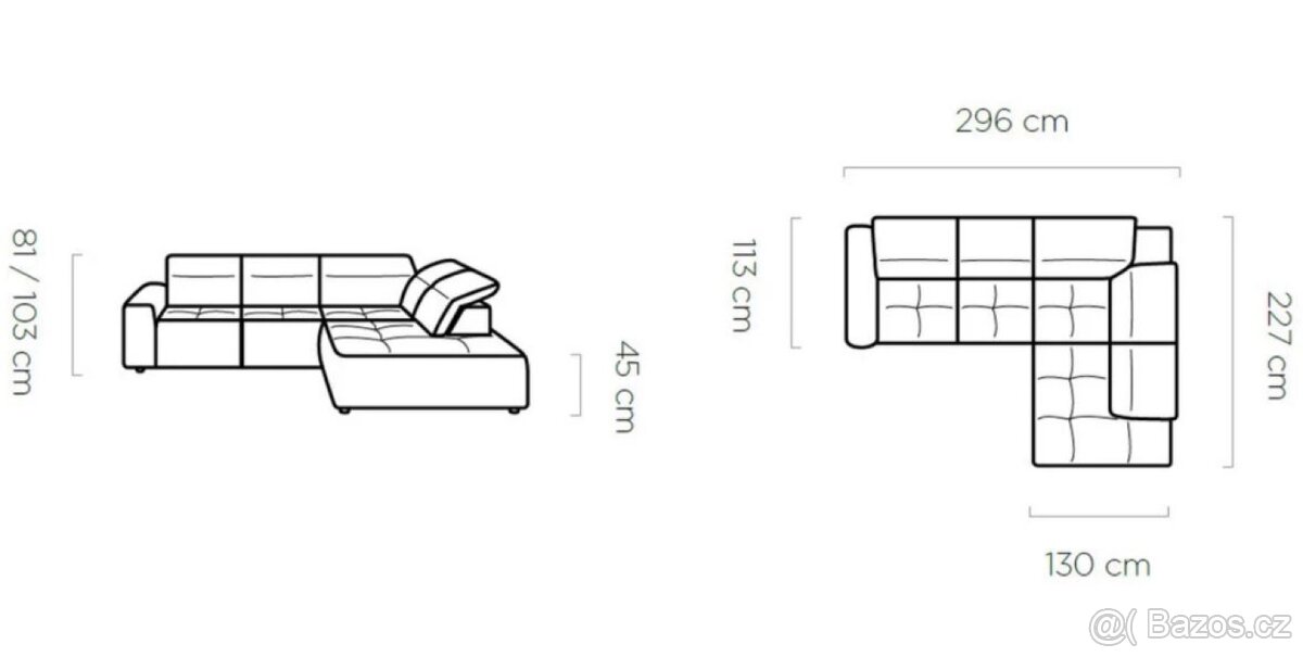 Sedačka s elektrickým vysouváním - 3