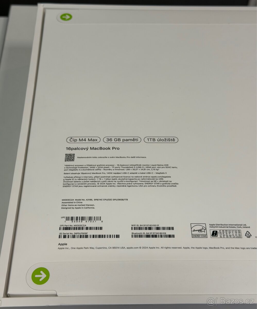 NOVÝ MacBook Pro 16” 2025 /36GB RAM/M4 MAX/1TB SSD/ - 3