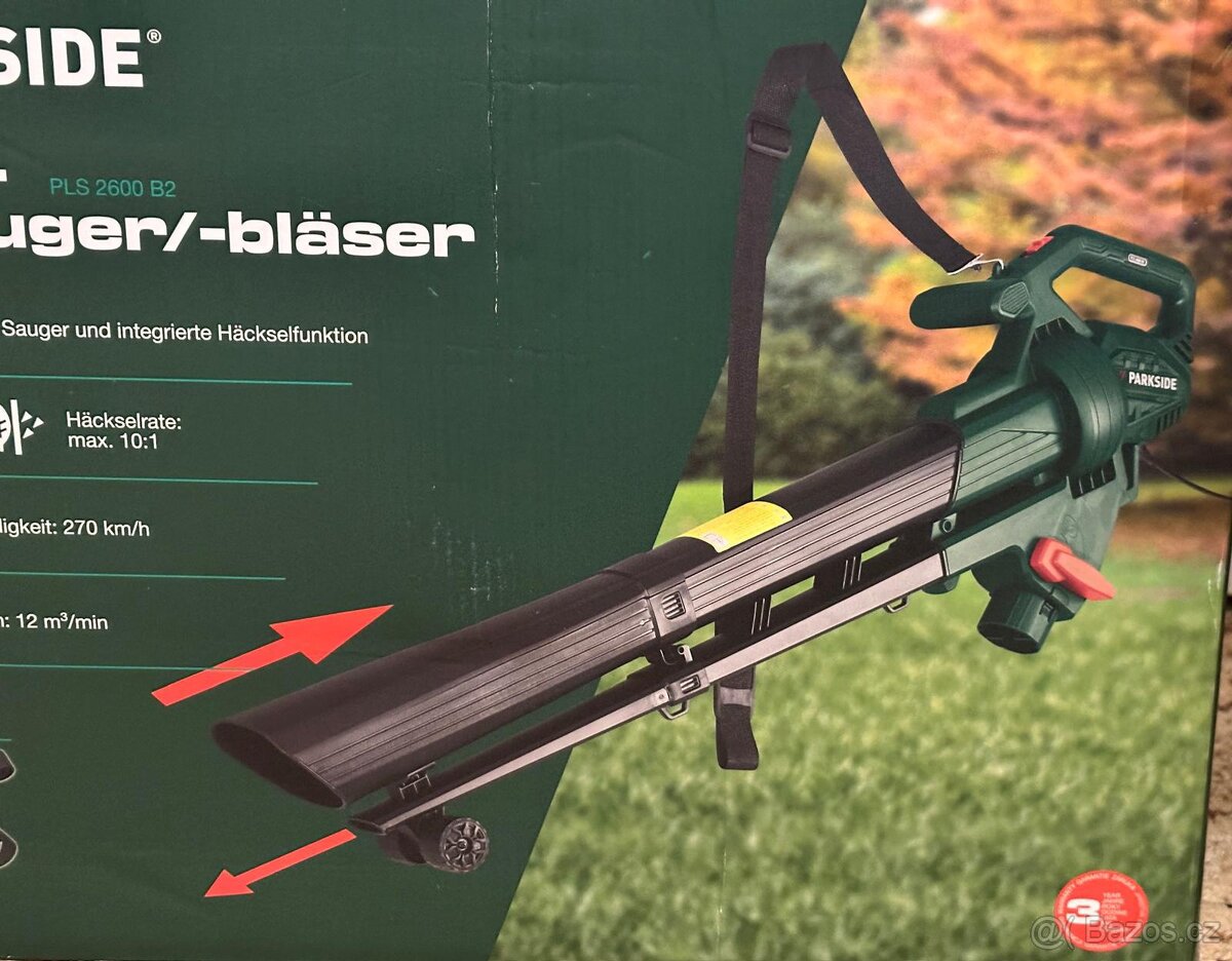 Elektrický vysavač a foukač listí Parkside - 3