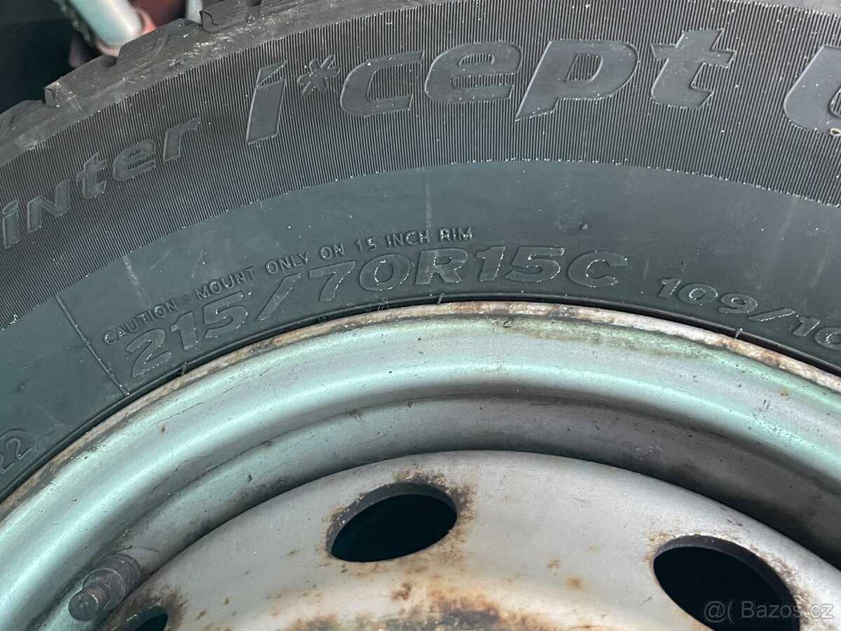 4x 215 70 15c zimní obutá Ducato, Boxer , Jumper - 3