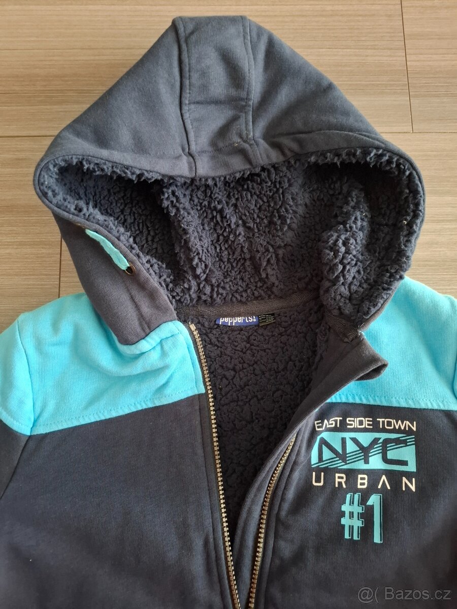 Teplá, chlupatá mikina Pepperts, vel. 146/152 - 3
