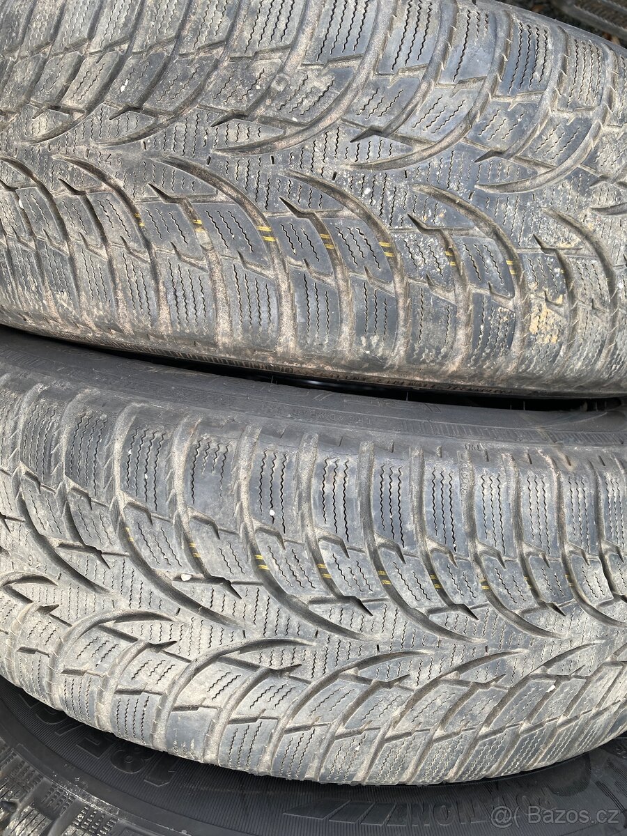 Plechové disky 15” 5x98 a zimní pneu 185/65/R15 - 3