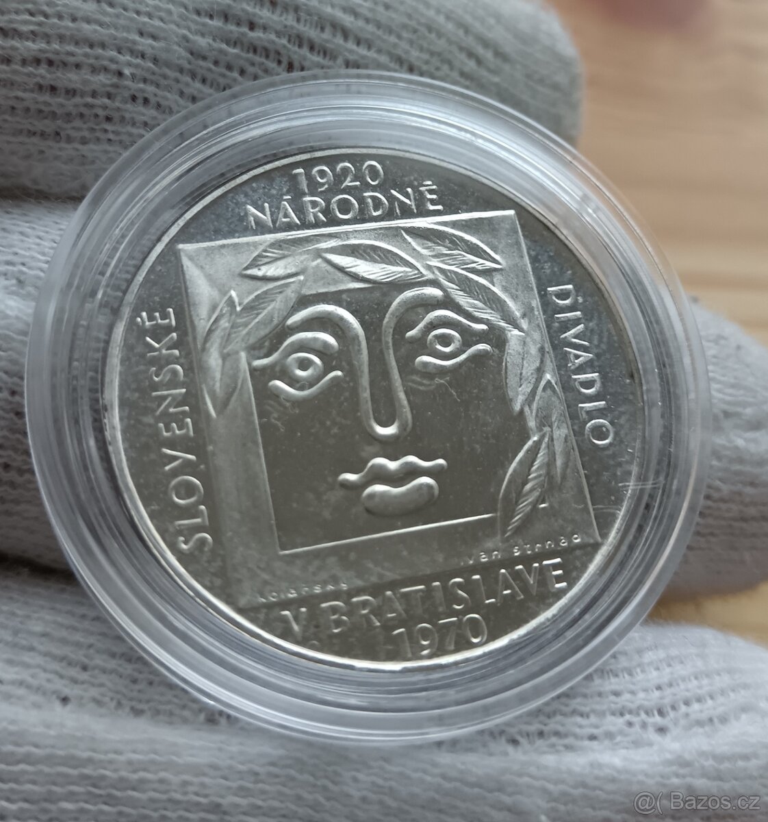 AG pamětní 25kčs 1970 Proof provedení Slovenskéivadlo v Brat - 3