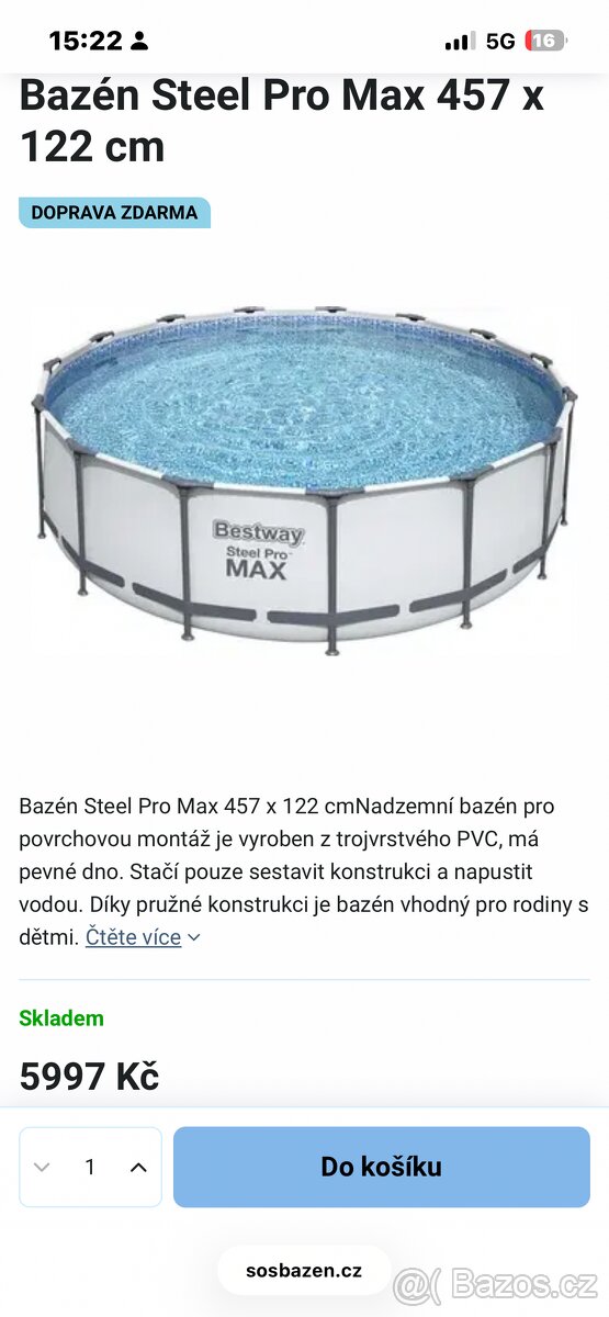 Bazén Steel Pro Max 457 x 122 cm - 3