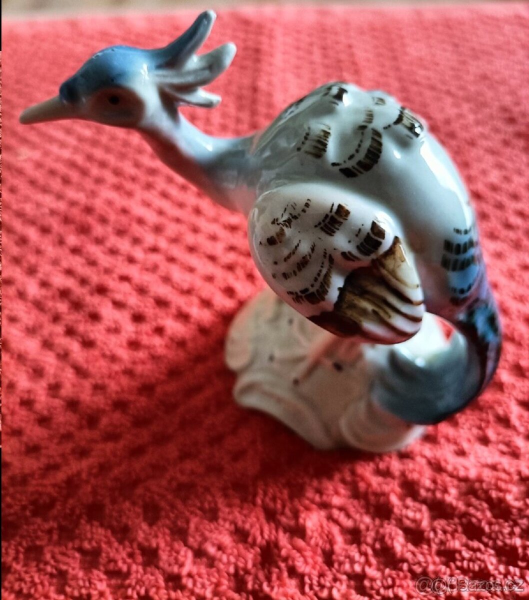 Páv, porcelánová soška - 3
