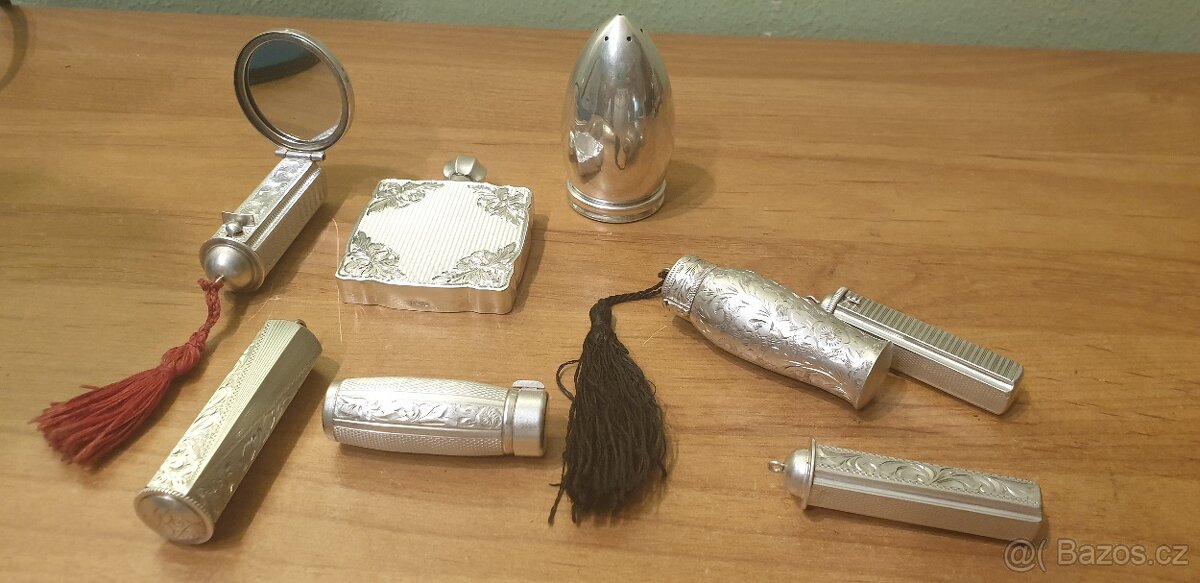 STŘÍBRNÉ PŘEDMĚTY RTĚNKY FLAKON GRAVÍROVÁNO - 3