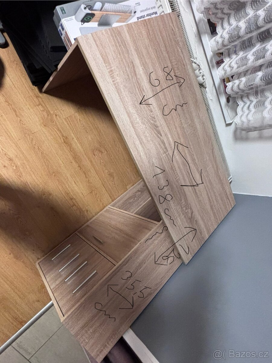 Rohový psací stůl - 3