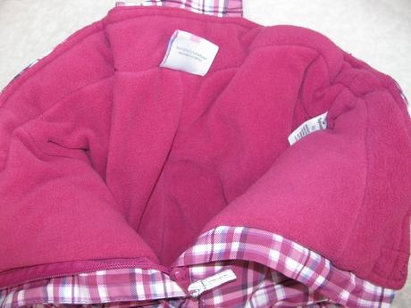 Krásné vínové kárované oteplováky TOPOMINI vel.92 - 3