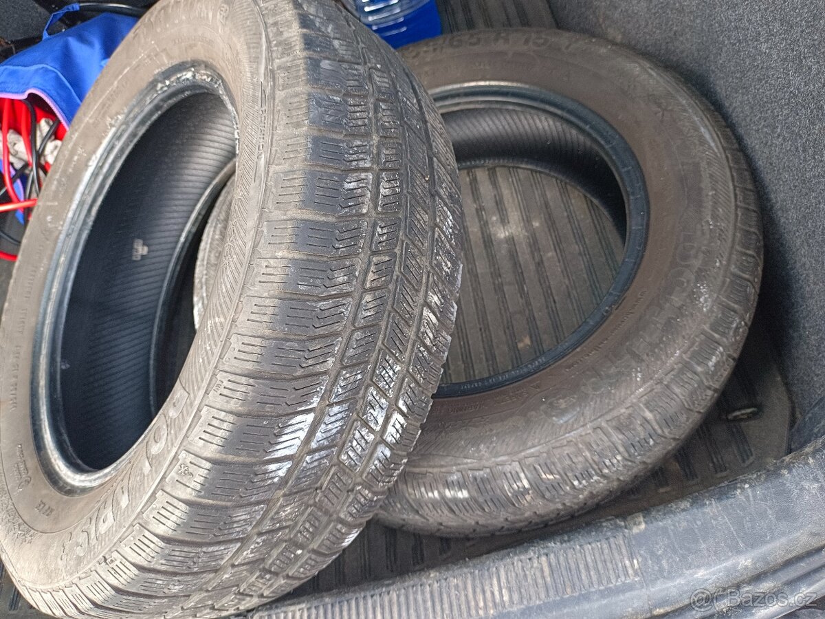 2 zimní pneu 195/65 R15 - 3