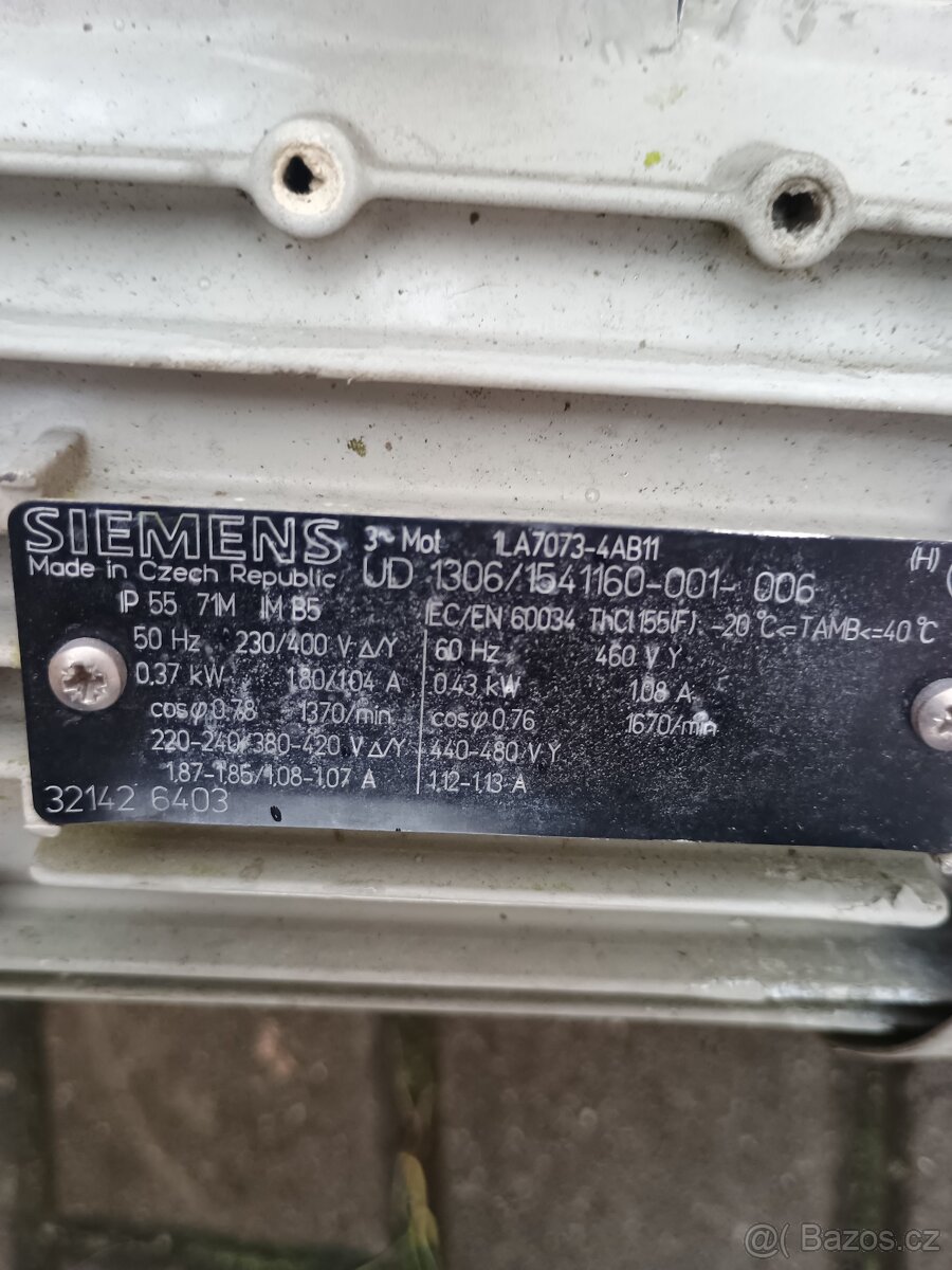 Elektromotor s převodovkou Siemens - 3