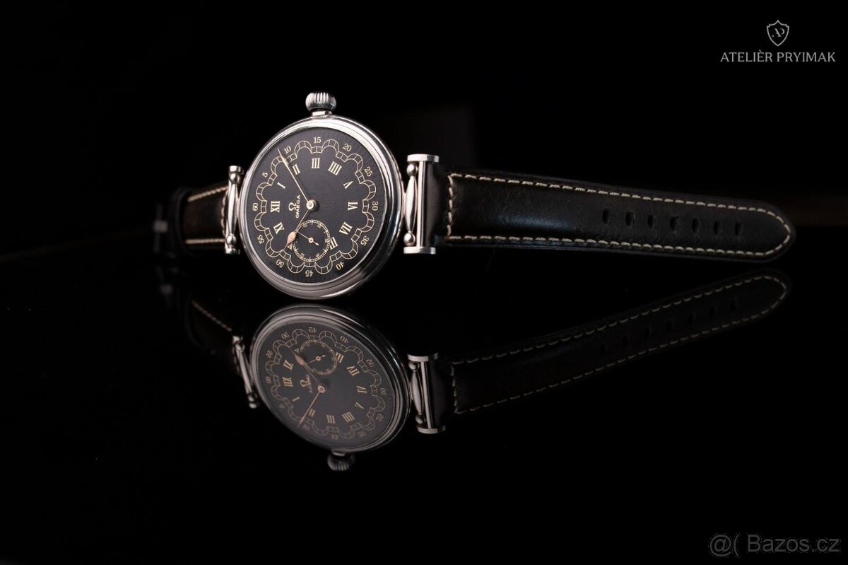 Starožitné švýcarské stříbrné hodinky OMEGA 1900 - 3