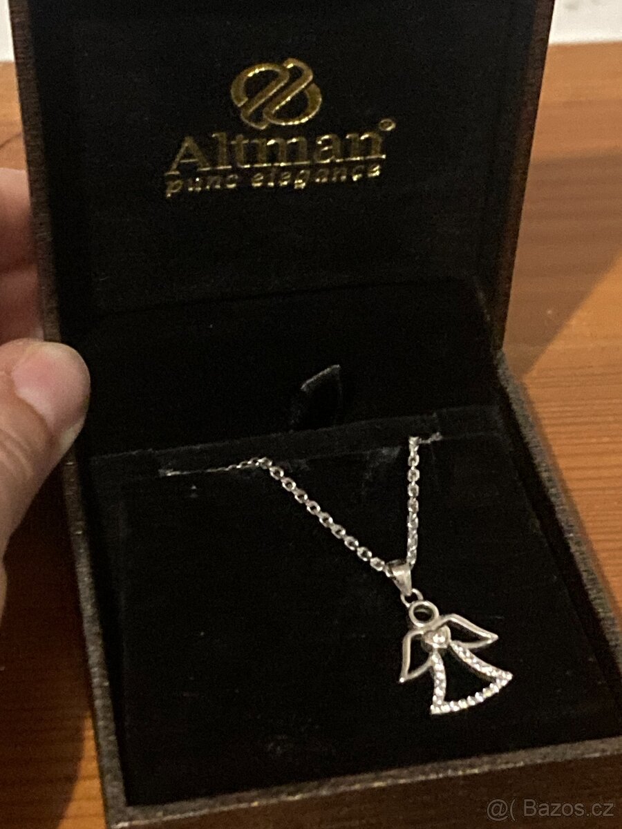 Šperk na krk andílek - nové - 3