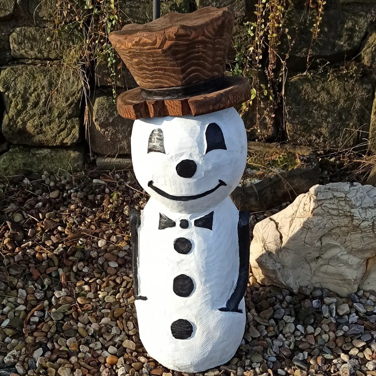 sněhulák motorovou pilou - 3