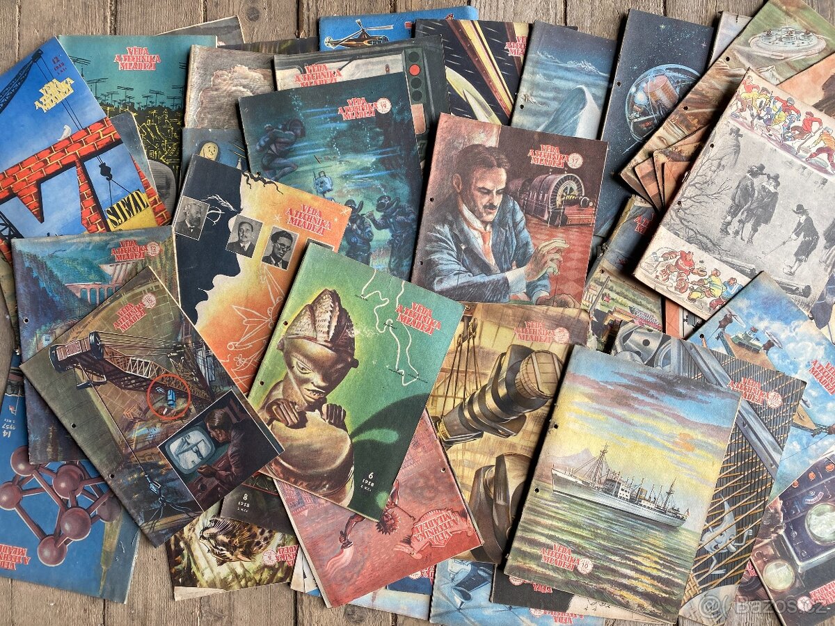 časopis starý časopis věda a technika mládeži 1956 - 3