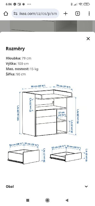 Přebalovací pult s podložkou - 3