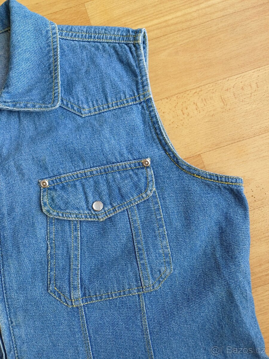 Dámská džínová vesta vel.44 - 3