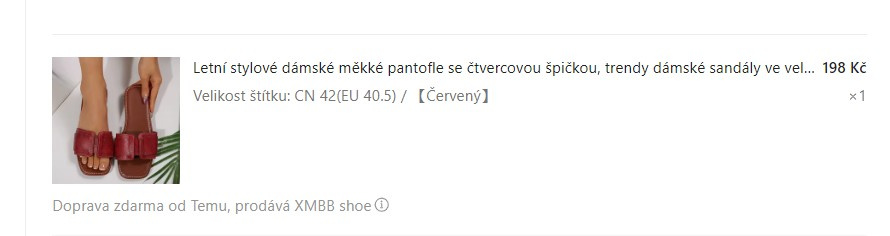 Pantofle červené - 3