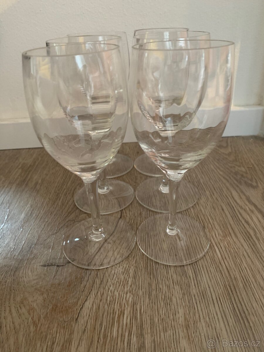 6 x sklenička na víno, aperitiv - 3