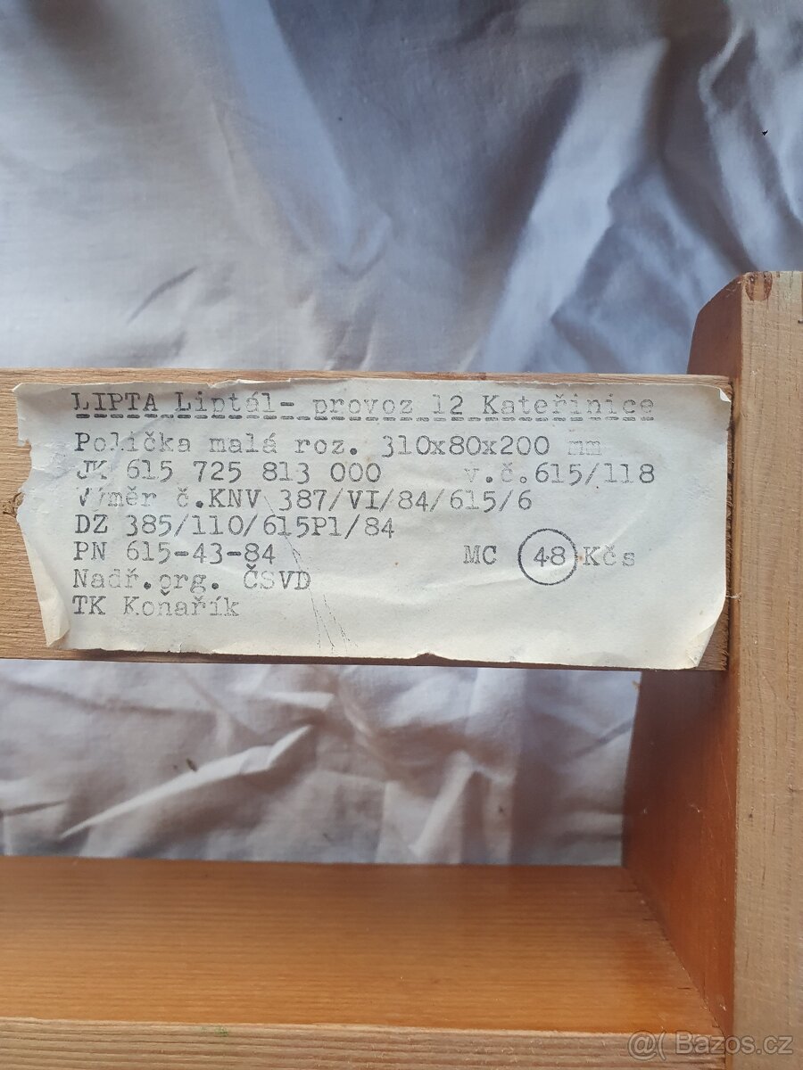 Polička / retro / starožitnost / police / - 3