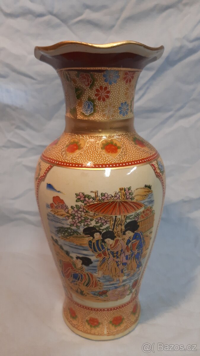 Japonská váza Satsuma (exportní) - 3