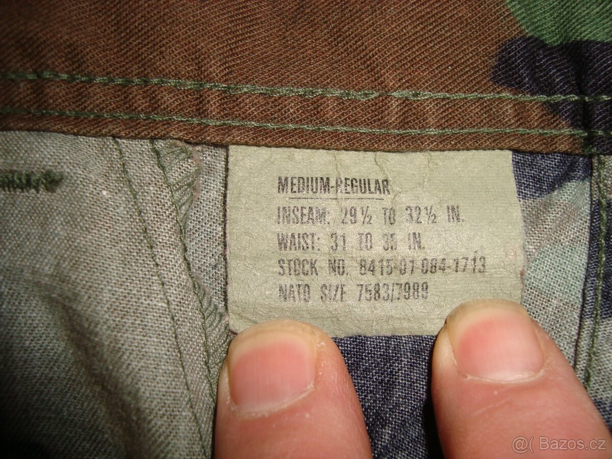 US kalhoty woodland twill vel. M/R - 3