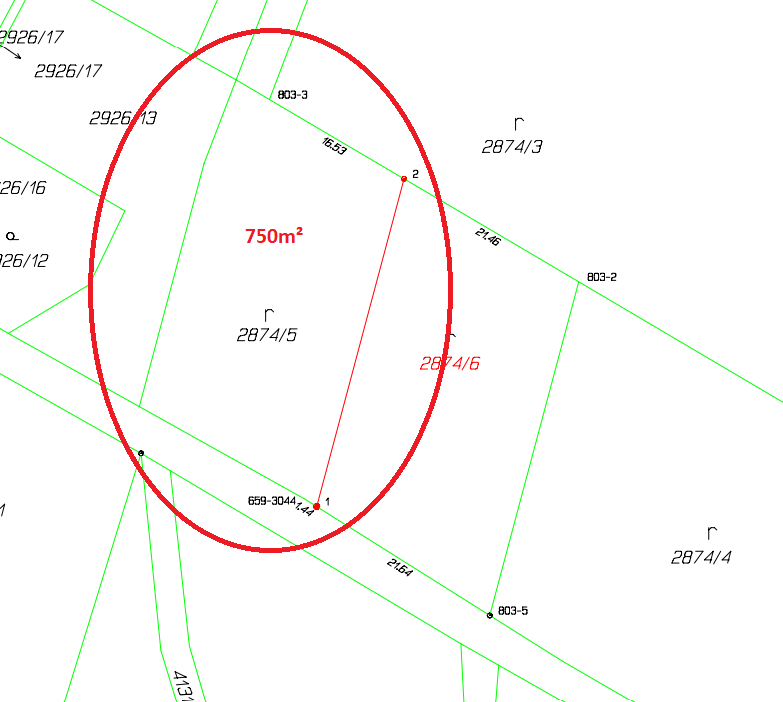 Prodám stavební pozemek 750m² – Horní Sloupnice - 3