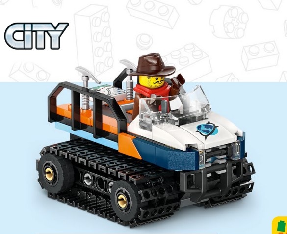 LEGO vlak novy vagon ze setu 60470 včetně rolby - 3