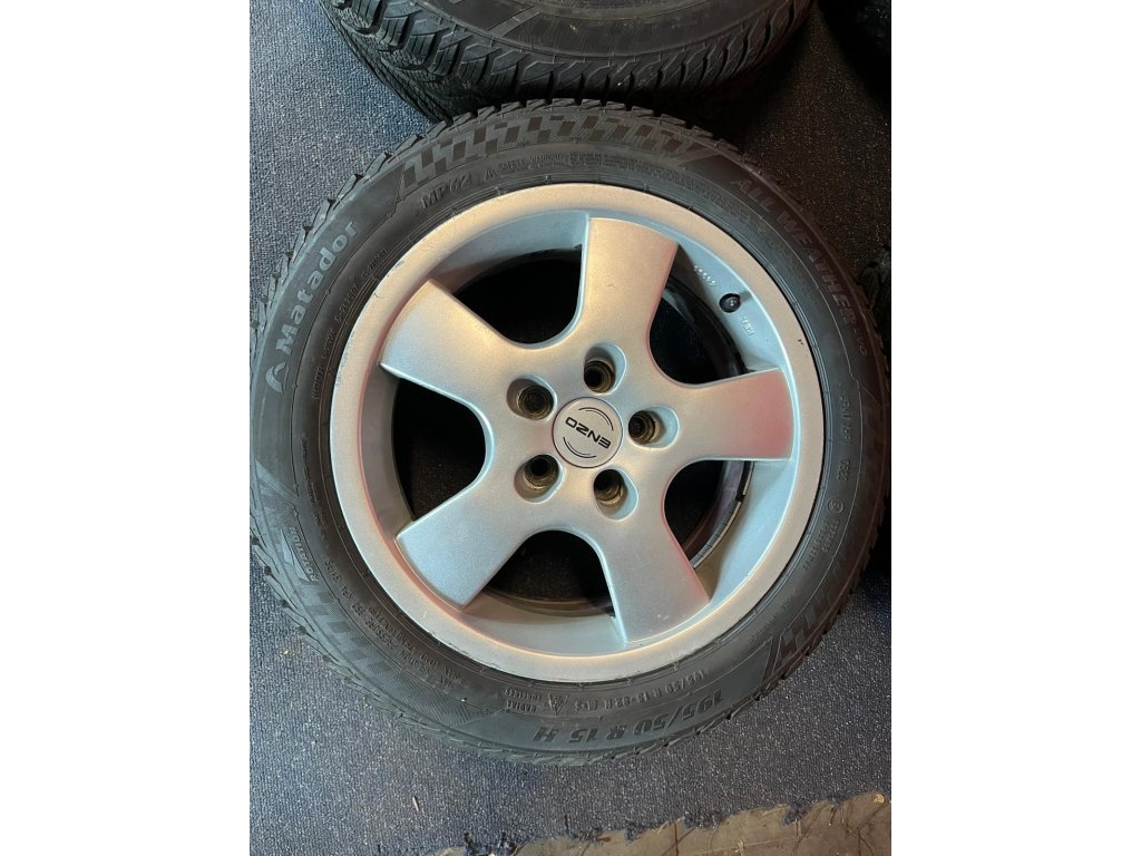 ALU disky ENZO 5x100 R15 6,5Jx15H2 ET 35 se zimními pneu 195 - 3