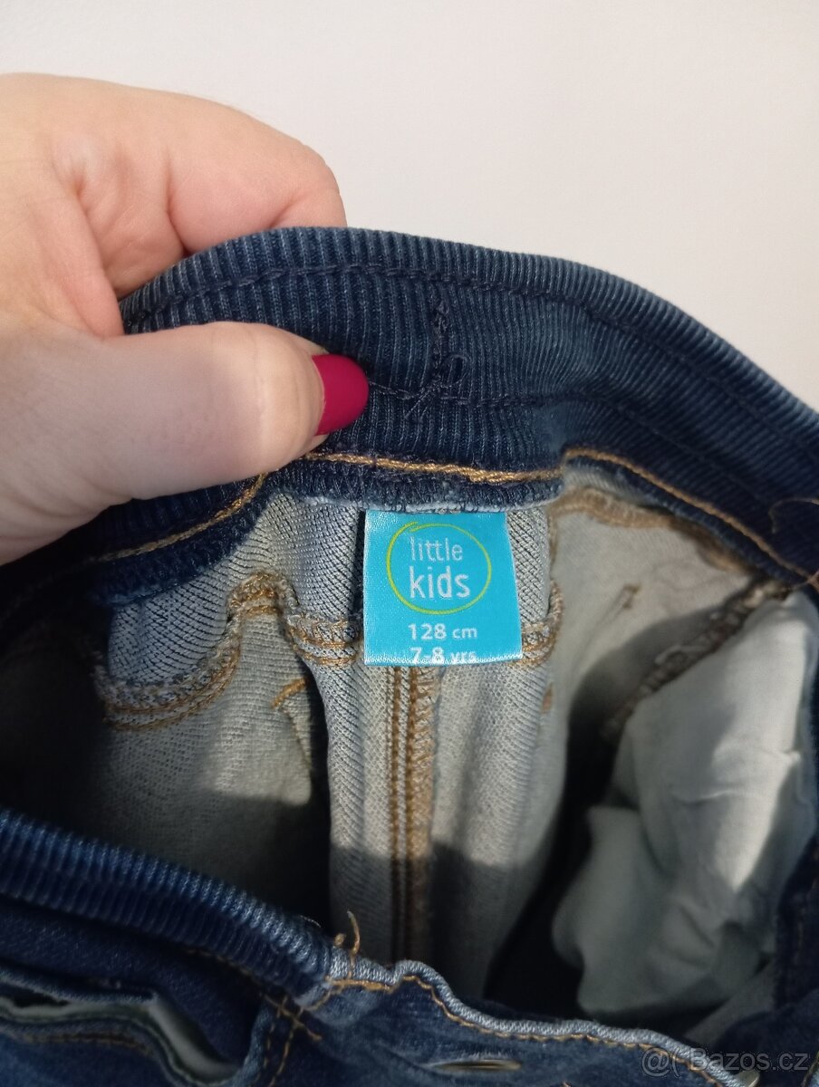Dětské džíny vel.128 nové - 3