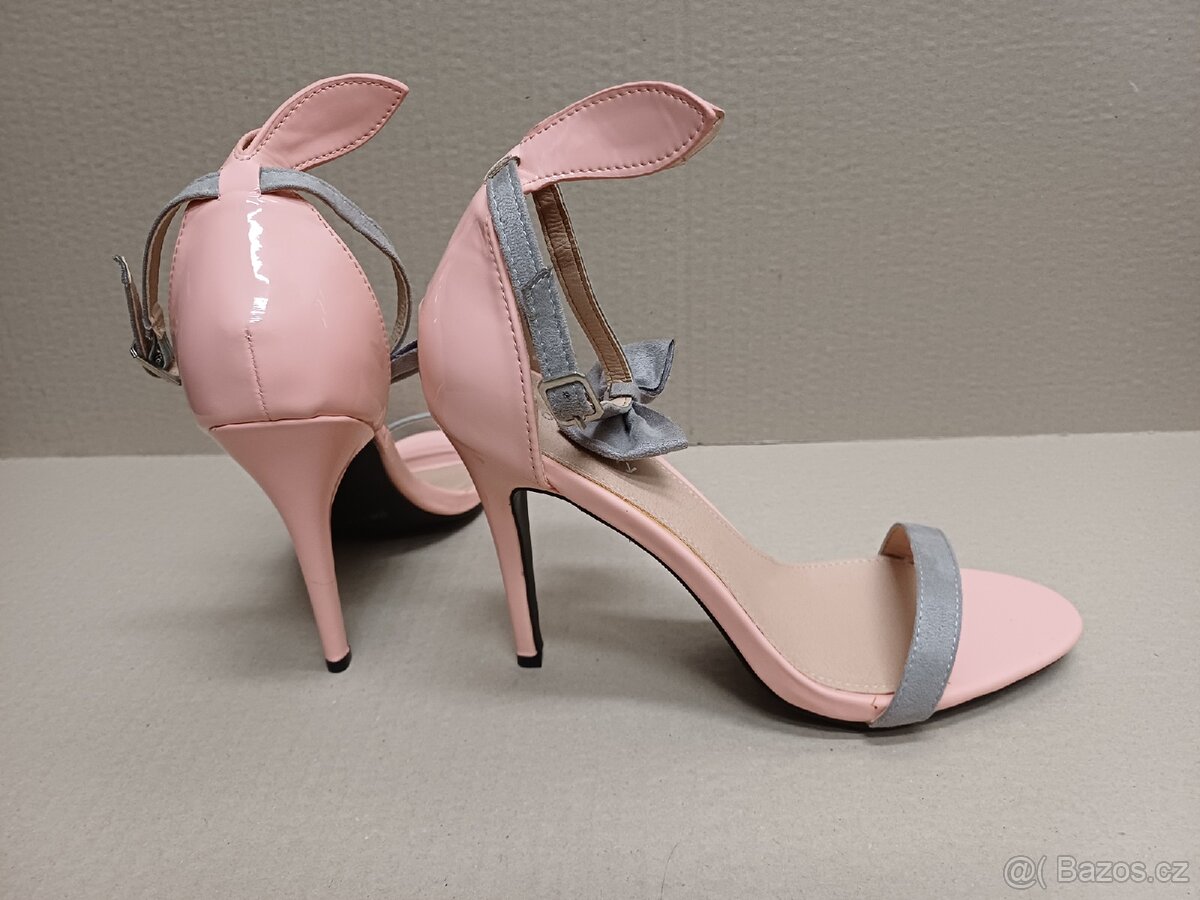 Sandálky na vysokém podpatku vel.40 - 3