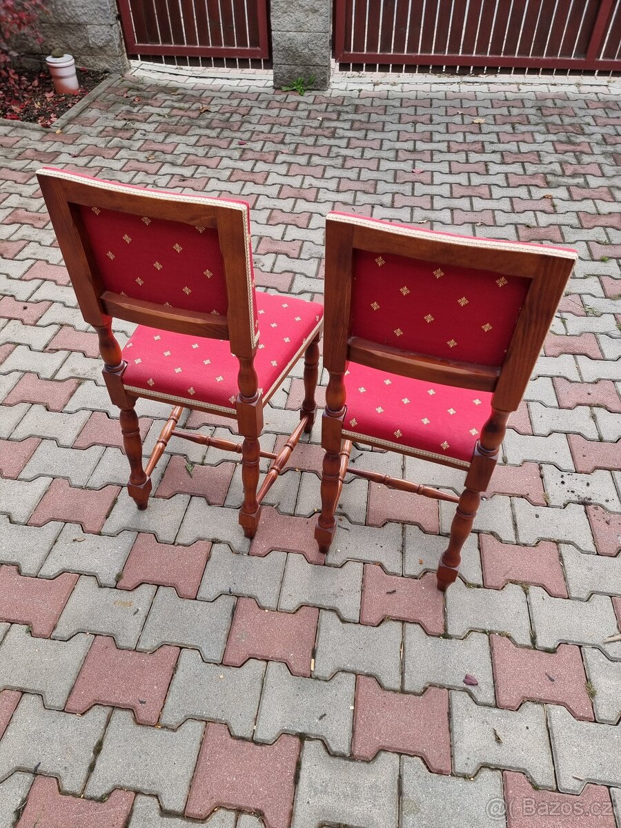 Židle rustikální masiv 2ks - 3