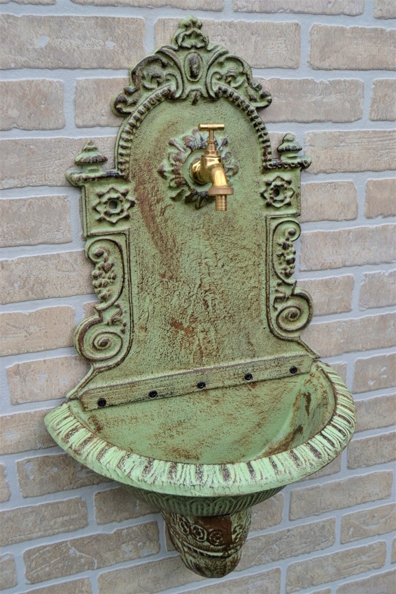 Litinová výlevka - umyvadlo 76cm zelené - 3