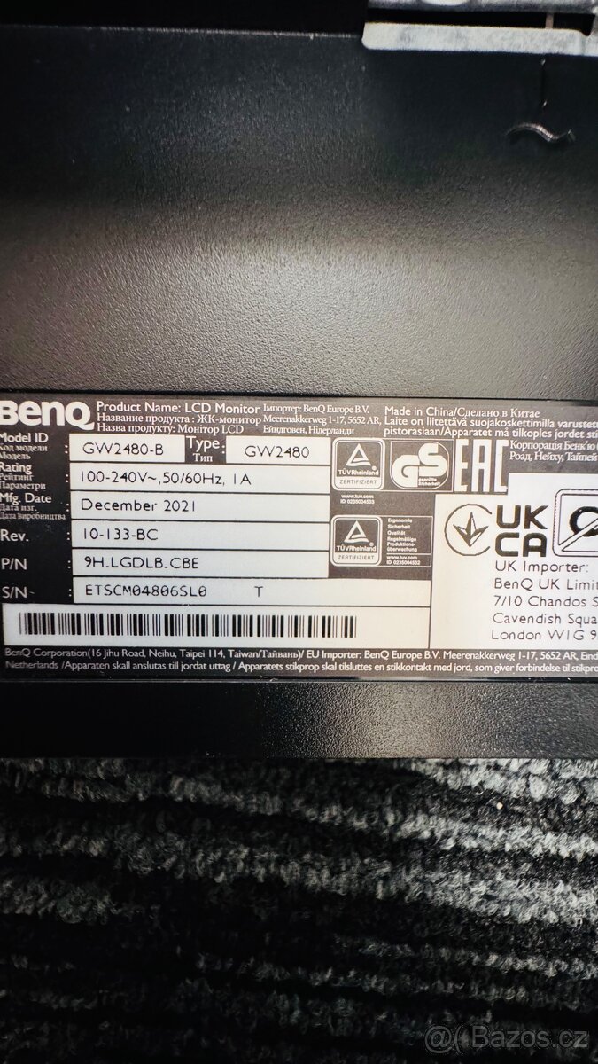 Monitory BenQ Full HD 24" - 3