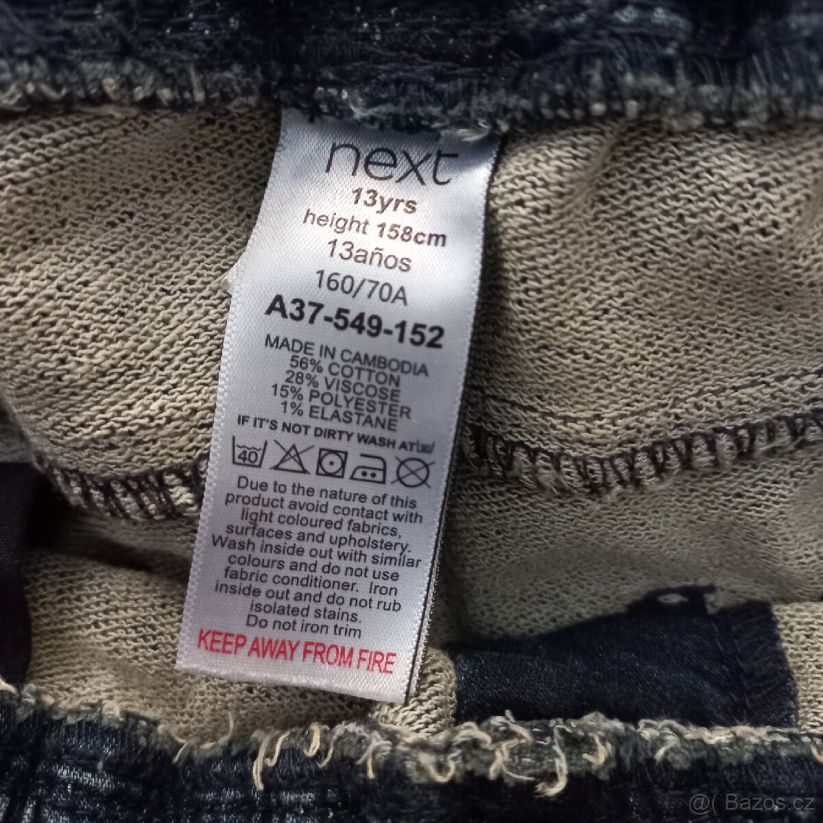 Džínové šortky Next vel. 158 - 3