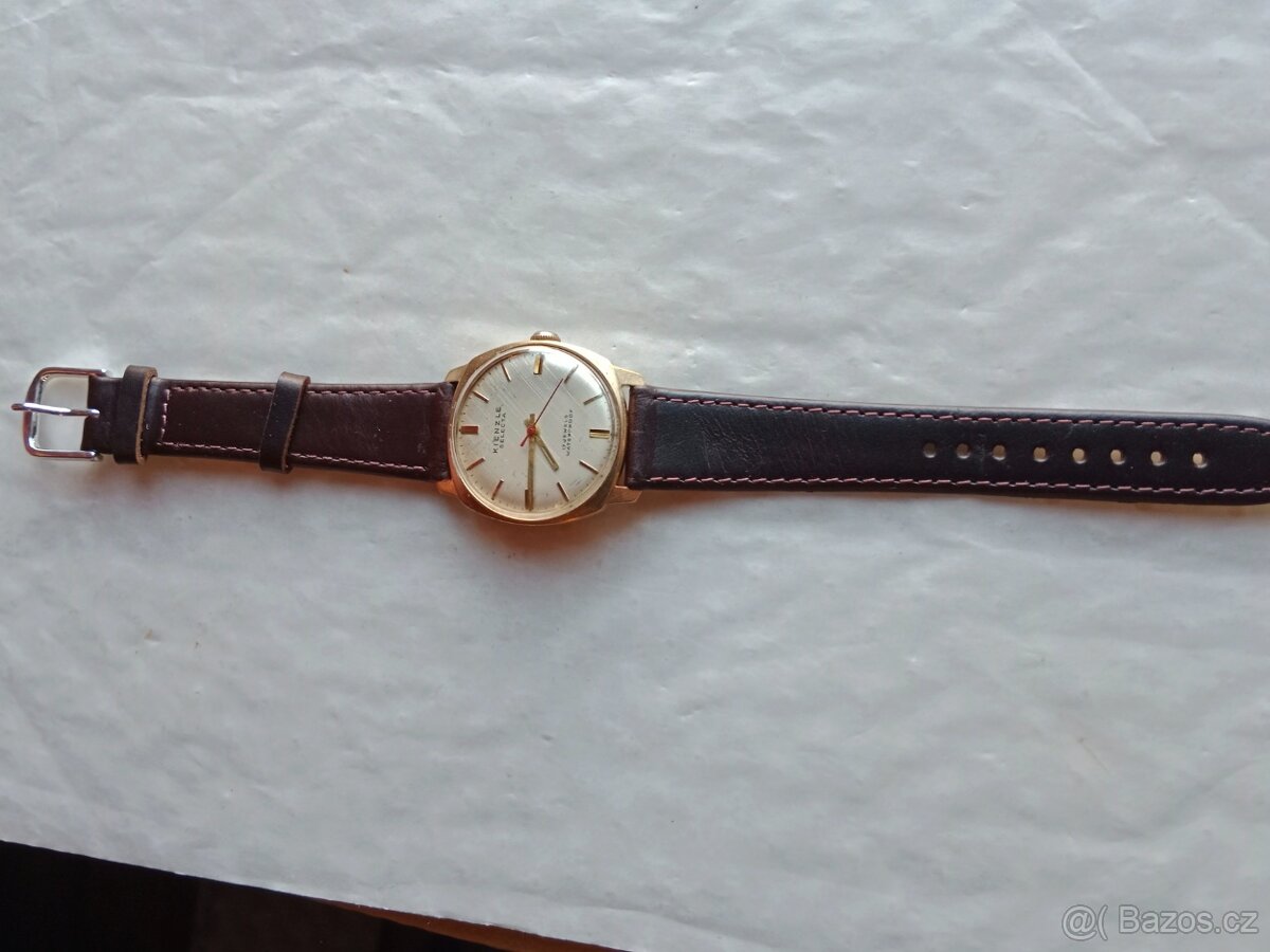 Pěkné,staré,funkční hodinky Kienzle-17jewels - 3